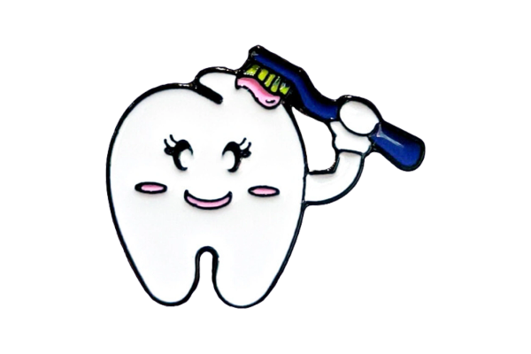 Pin broche metálico.