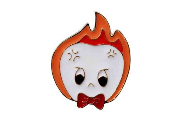 Pin broche metálico.