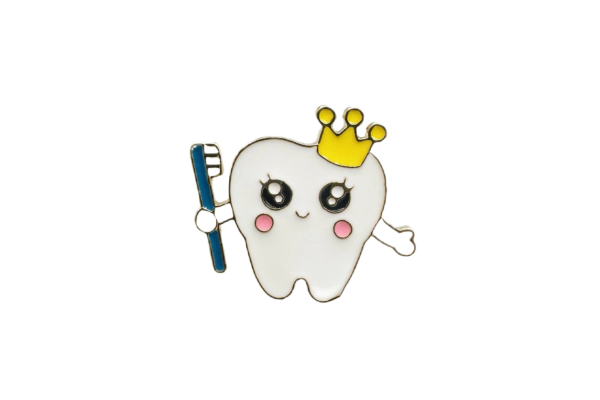Pin broche metálico.