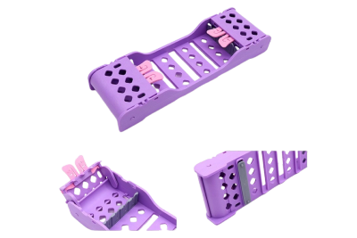 Cassete morado.